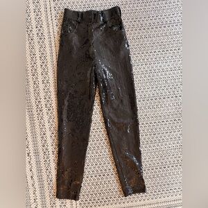 Vintage 90s   Jeanette Kastenberg St. Martin High waisted  Black Sequins Pants
